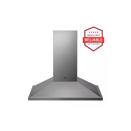 Lg 36ftft Stainless Steel Wall Mount Chimney Range Hood with 600 CFM Blower HCED3615S